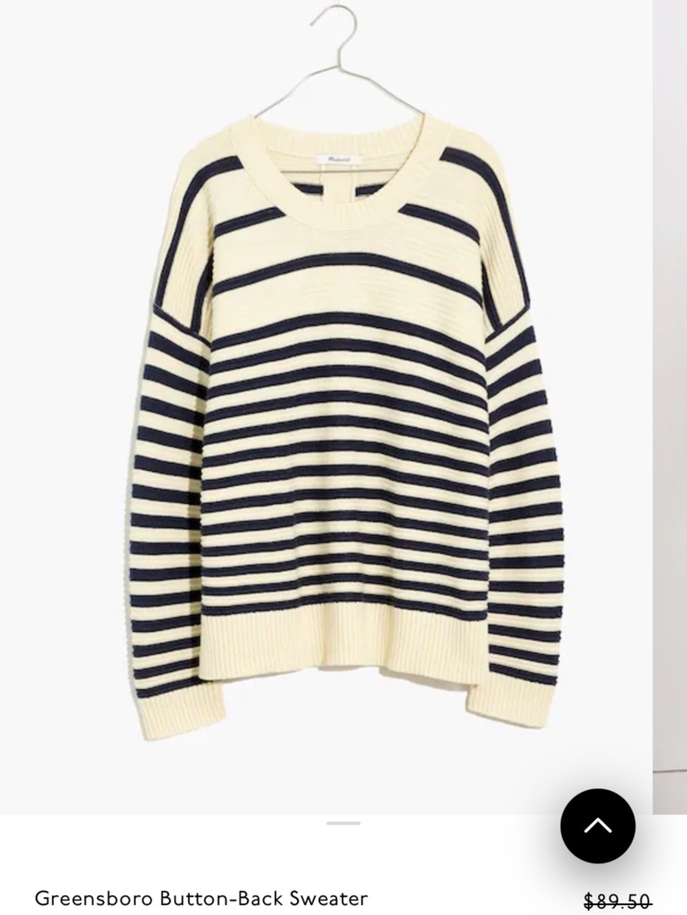Madewell Greensboro Button-Back Sweater